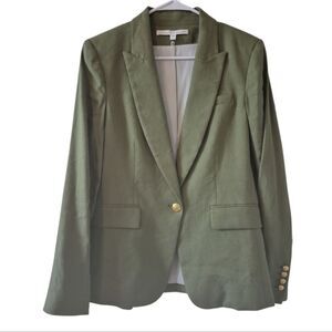 Veronica Beard Linen Blend  Sage Green Blazer Jacket Size 10